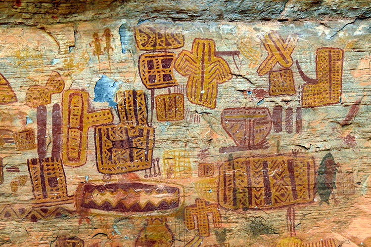 Miniatura: Pinturas rupestres no Peruaçu