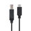 Miniatura: Cable USB 2.0 impresora 3A, tipo USB-C/M-B/M, negro,Diferentes medidas.