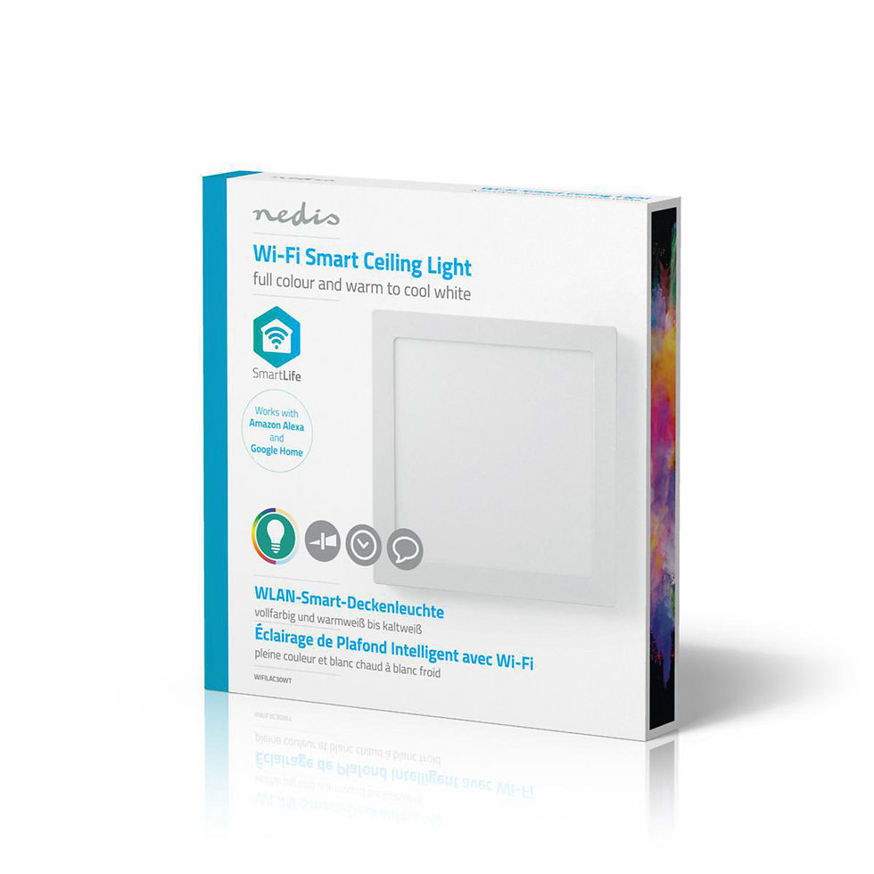 Miniatura: Luz de Techo Wi-Fi Inteligente | Cuadrada | 30 x 30 cm | Blanco Cálido a Frío |