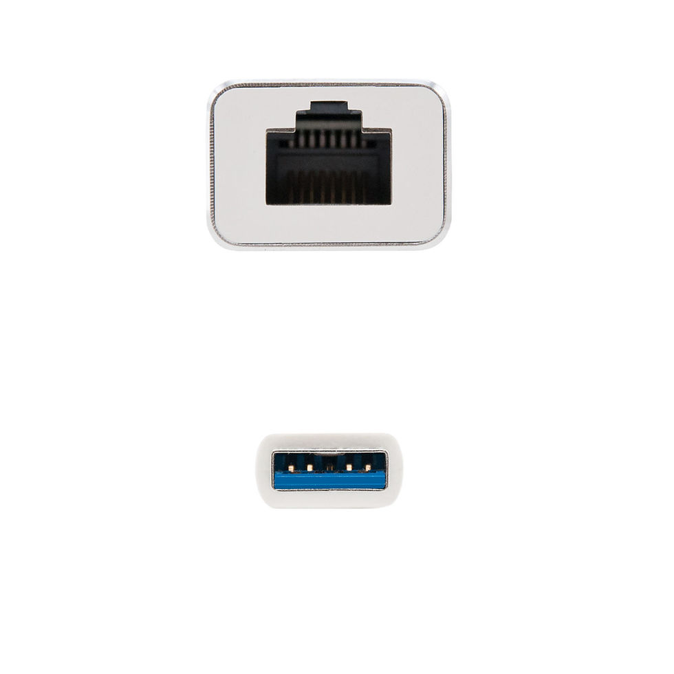 Miniatura: Conversor USB 3.0 a Ethernet Gigabit 10/100/1000 Mbps, 15cm