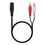 Miniatura: Cable audio estéreo, Jack 3.5/H-2xRCA/M, negro.Diferentes medidas.