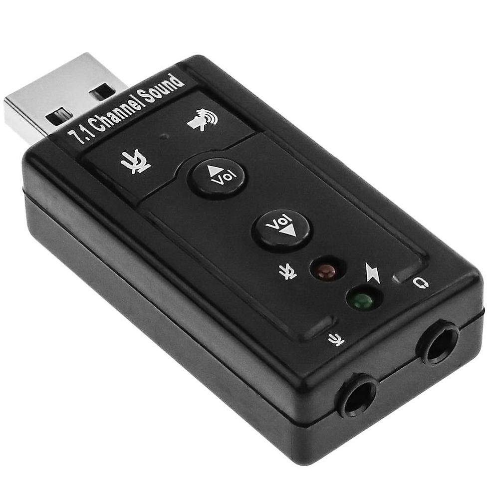 Miniatura: Adaptador Audio 7.1 Virtual USB 2.0 a 2 MiniJack 3.5 mm