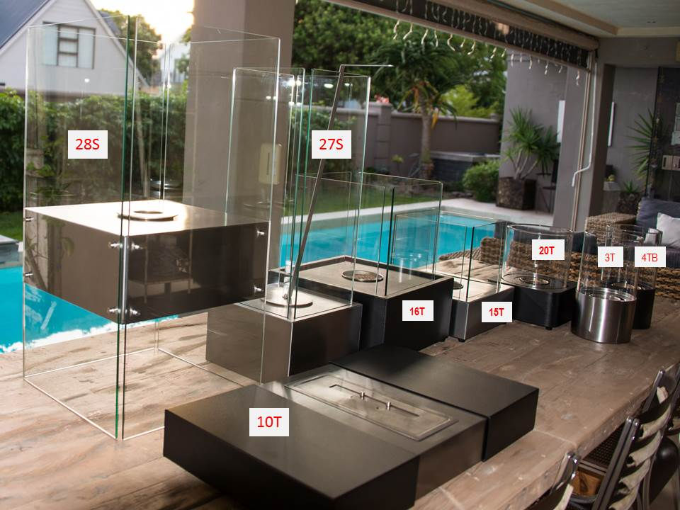 Thumbnail: BLACK, S/STEEL TABLE ETHANOL FIREPLACE (FP10T)