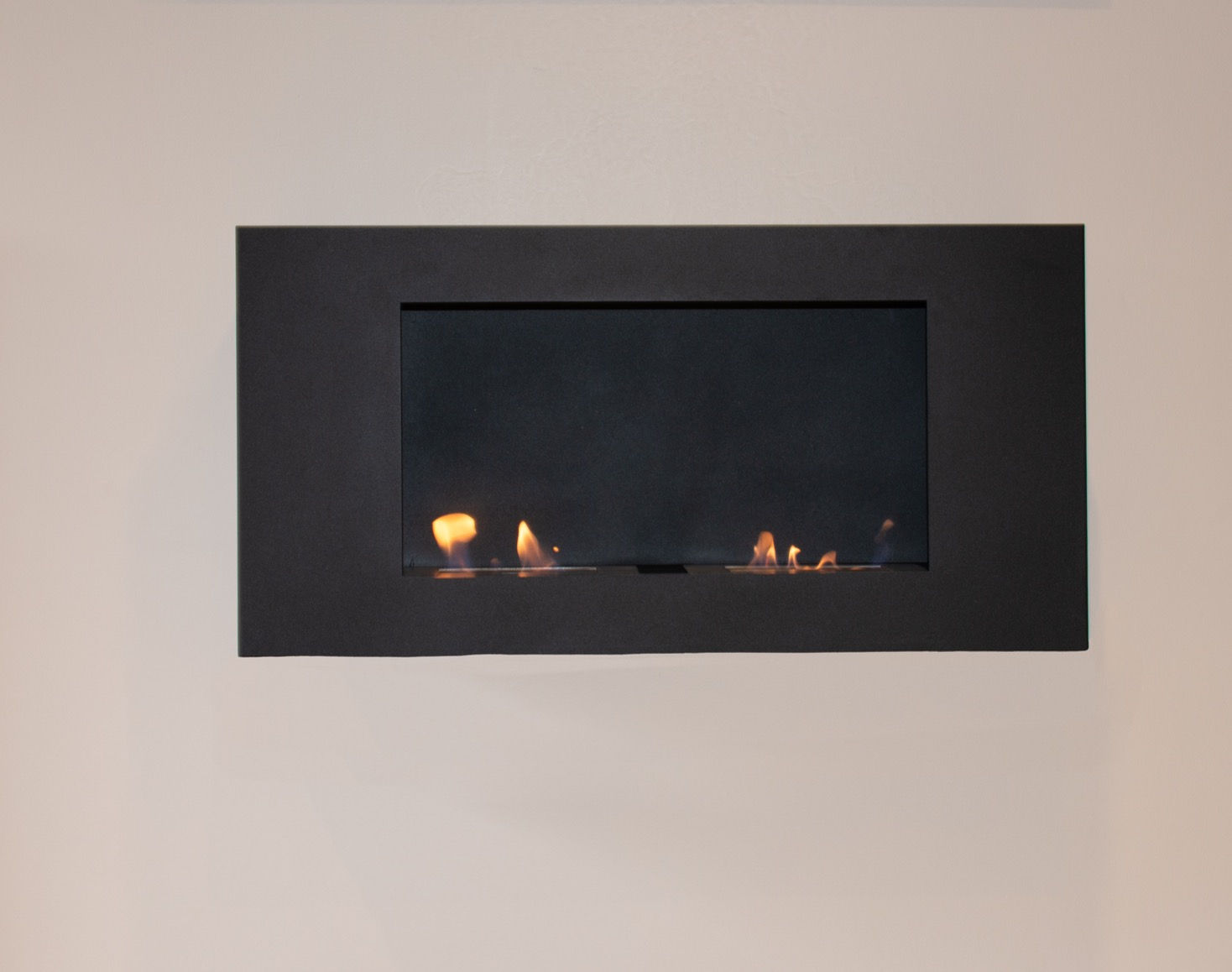 DOUBLE BURNER BLACK ETHANOL FIREPLACE (FP012S)
