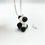 Thumbnail: MoBear the Molecular Bear Necklace (black/white)