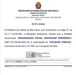 SOMOS UTILIDADE PÚBLICA!