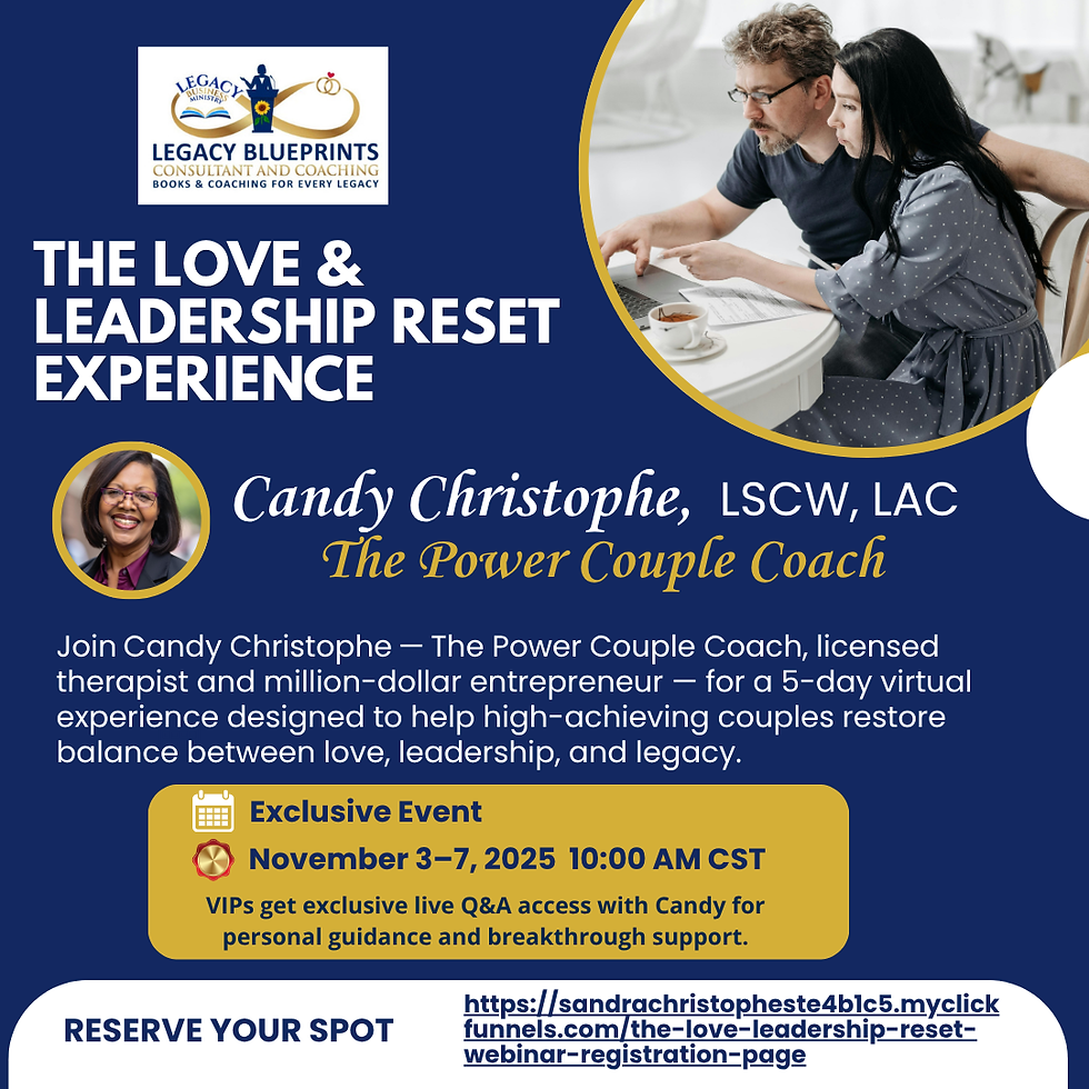 The Love and Leadership Reset Experience Flyer