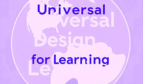 caption saying Universal Design for Lear