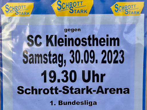 Bundesligastart mit Heimkampf gegen Kleinostheim