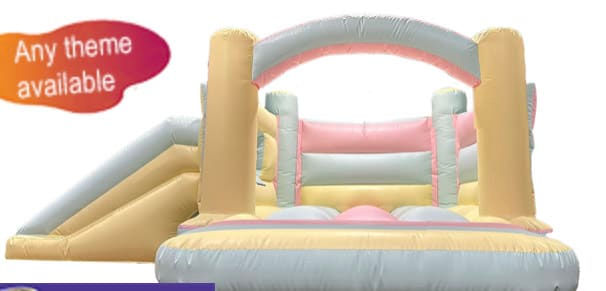 Large Pastel Castle with slide - product view
