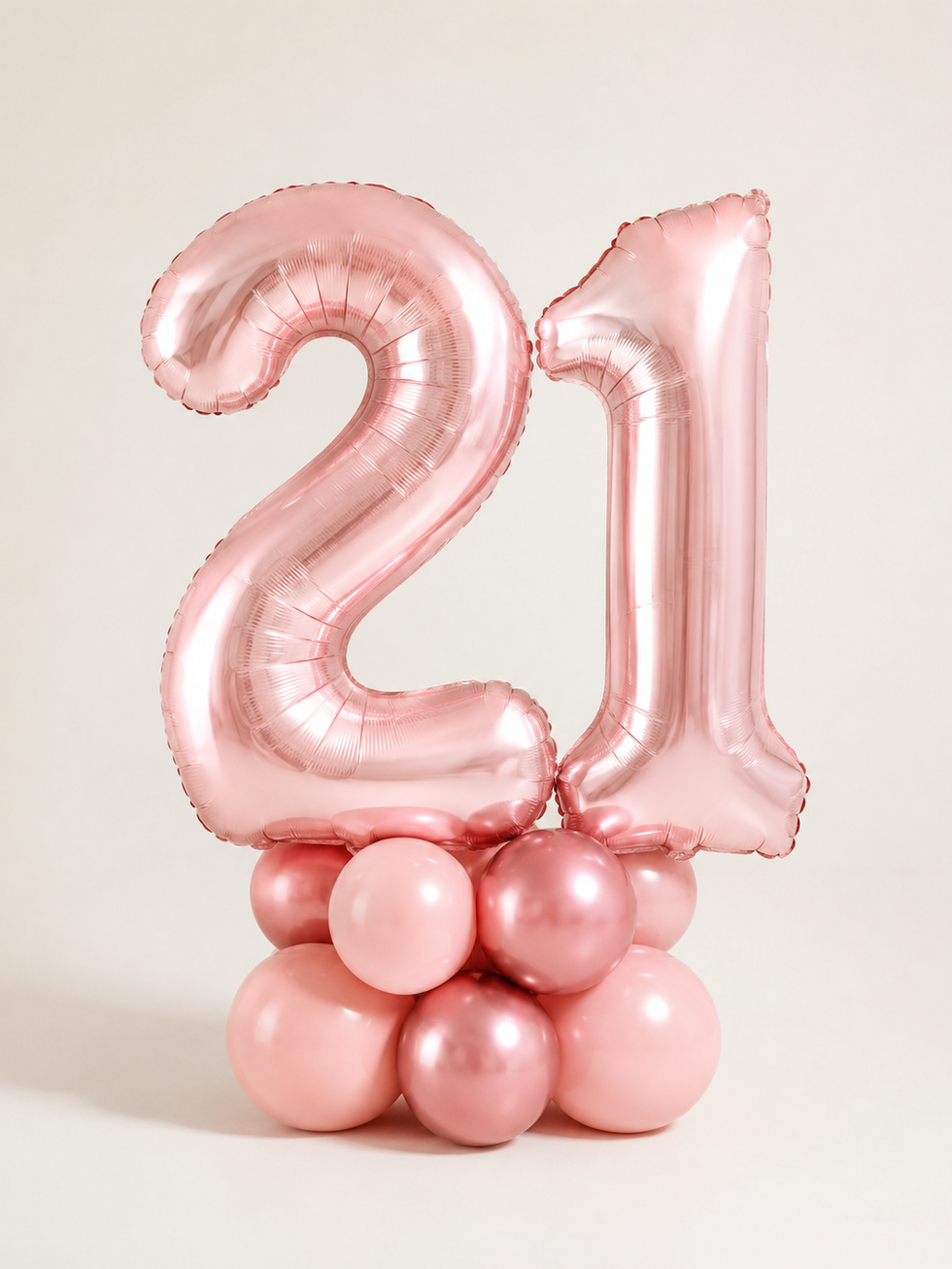 Two Helium Numbers – Blush & Rose Gold