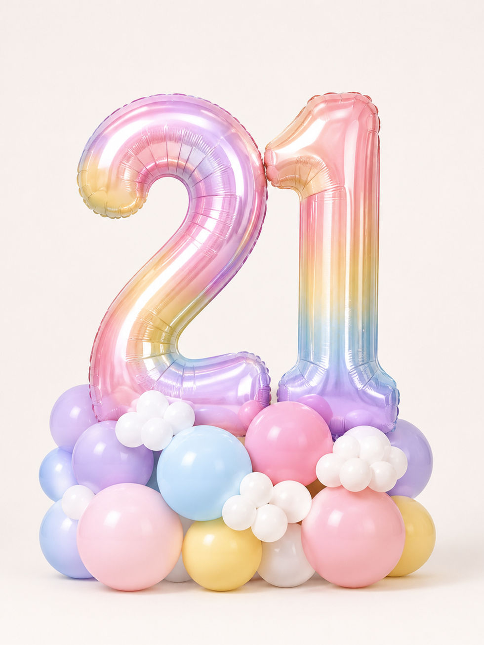 Double Number Stack – PASTEL RAINBOW