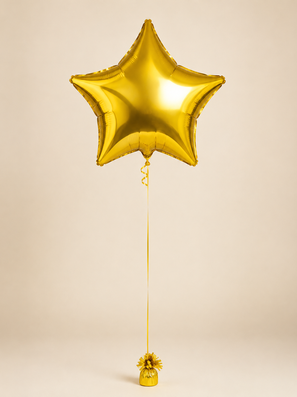 Single Foil Balloon – Yellow