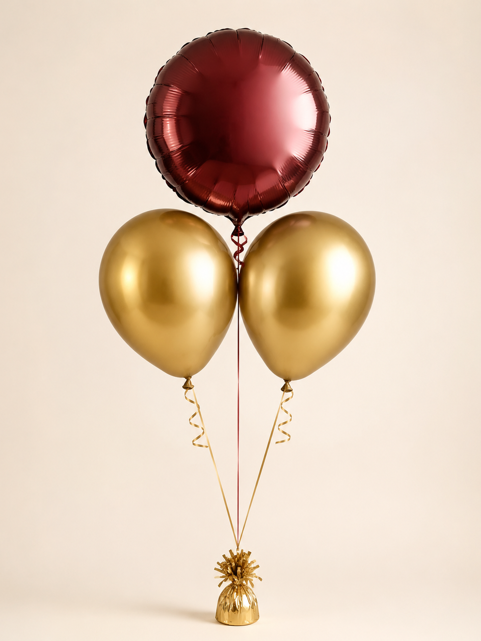 3 Balloon Bunch – Nude & Champagne