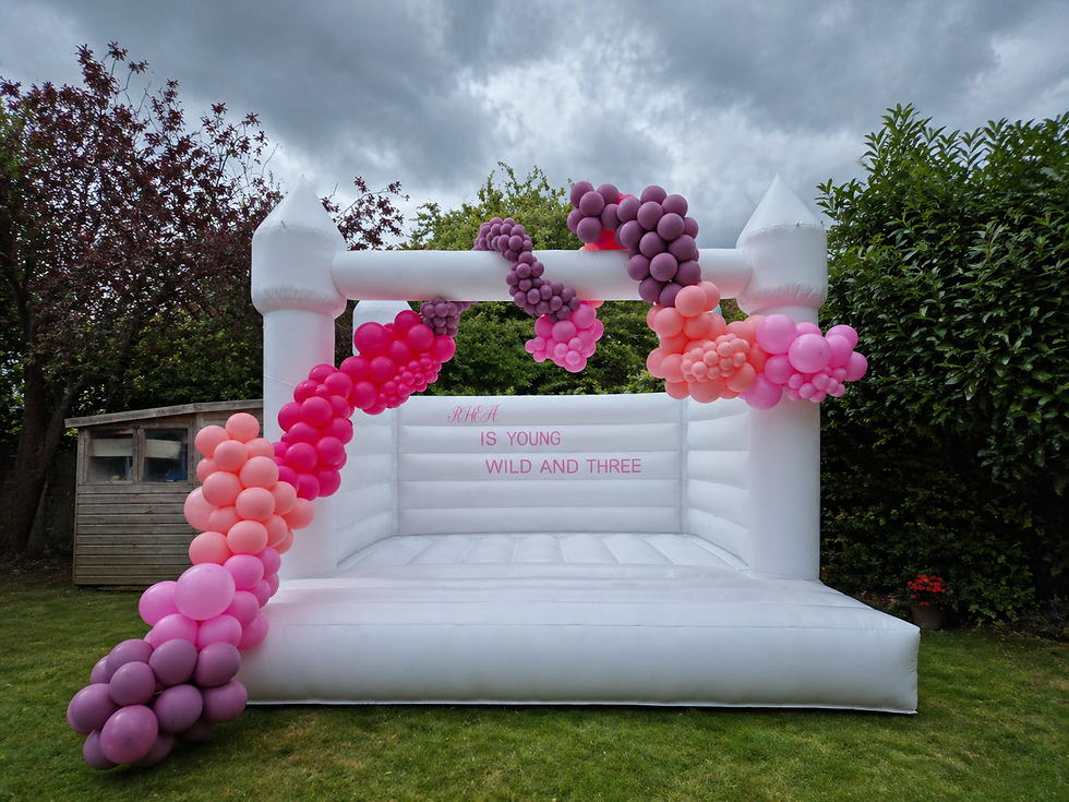 Inflatable bouncy castle setup for outdoor event London