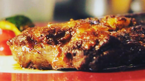 Entrecote steak with a'la Beaujolais sauce