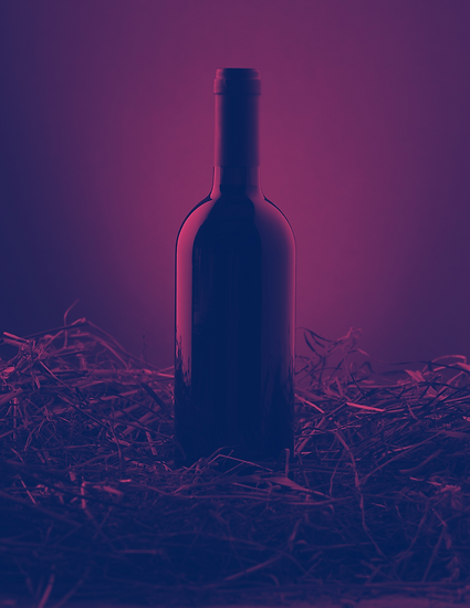 Purple Wine Bottle