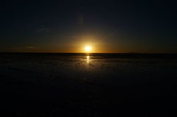La puesta de sol
