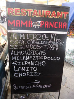 Menu del dia! Buen provecho!