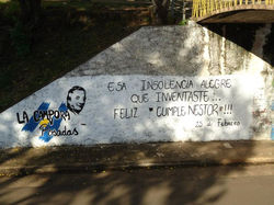 Homenaje a Nestor en la calle!