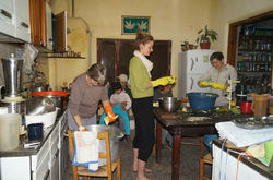 En la cocina de Irmina...