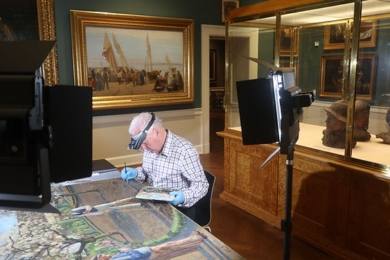 Konservering af Fritz Sybergs Forår ved Malerikonservering Bernsted ApS.JPG