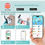 Thumbnail: Cutech Mini Bluetooth Thermal Printer – Ink-Free, Portable, Blue