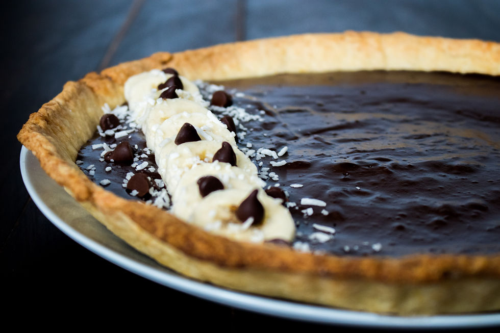 Tarte Chocolat Banane © La cuisine de Siam