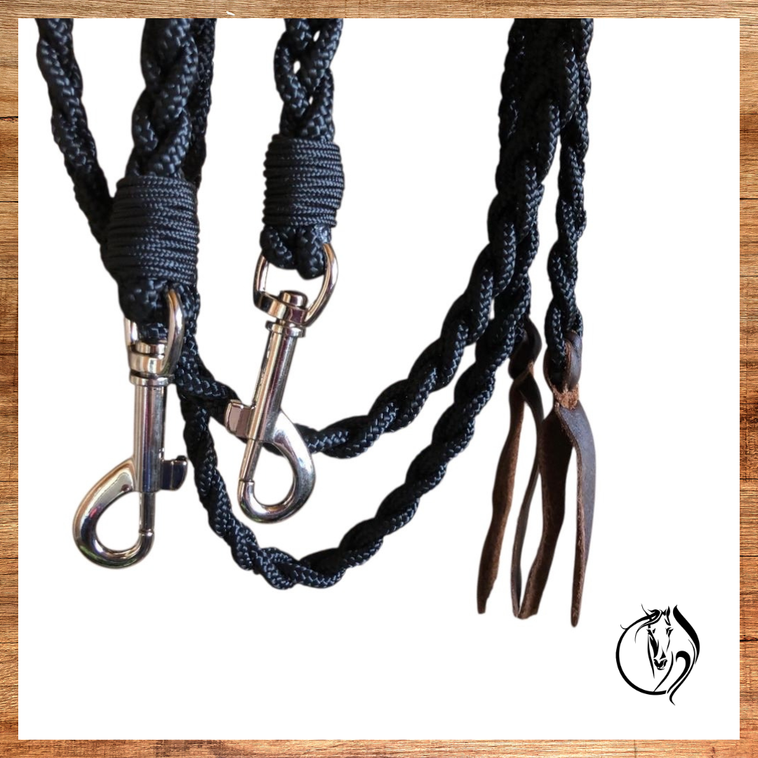 Braided Split Reins