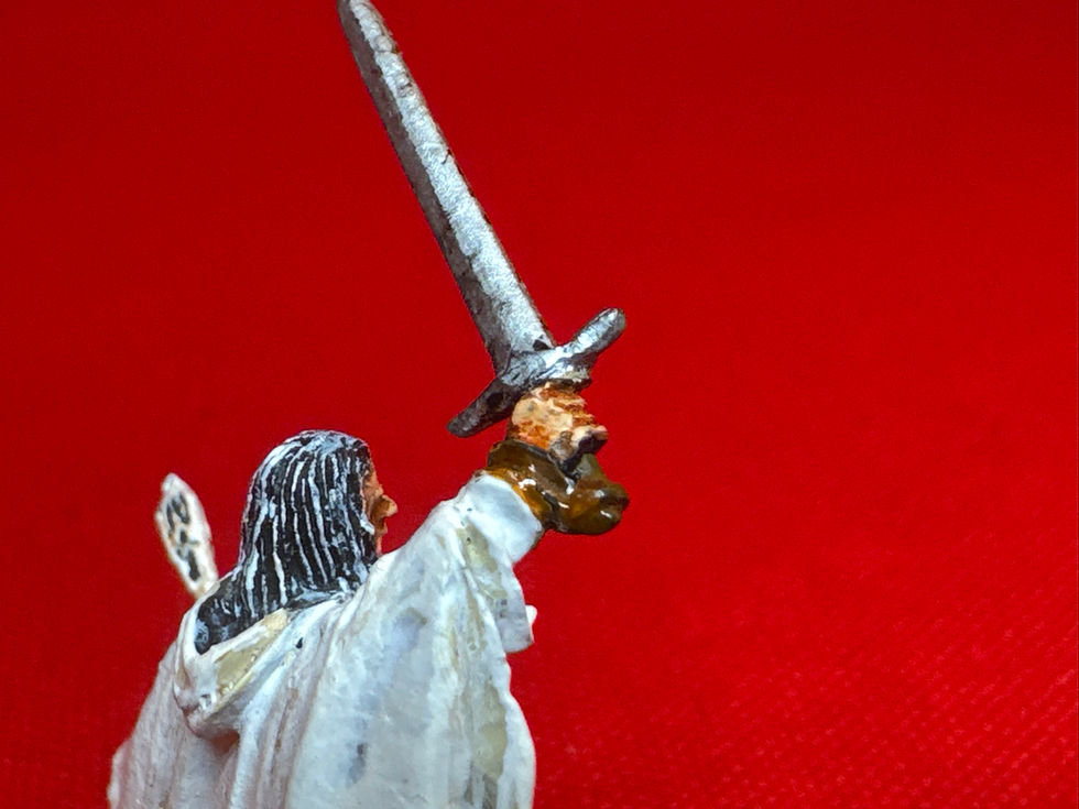 Thumbnail: Gandalf the white   Custom with sword and low staff  Metal    (GWC)