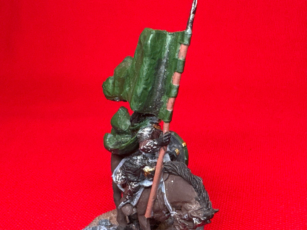 Thumbnail: Rohan royal guard mounted banner bearer   Pro painted  (RRU BX)