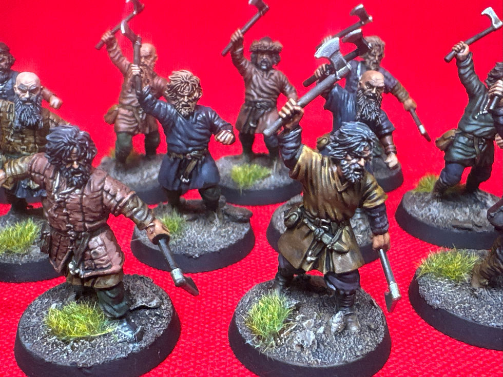 Thumbnail: Wild men villagers/warriors with axes x24  ProPainted   (DUV BX)