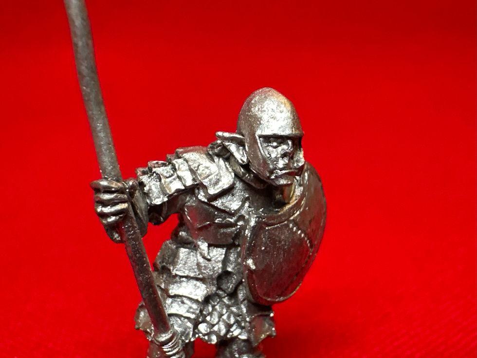Thumbnail: Morranon orc warrior with spear    Metal   (MO4)