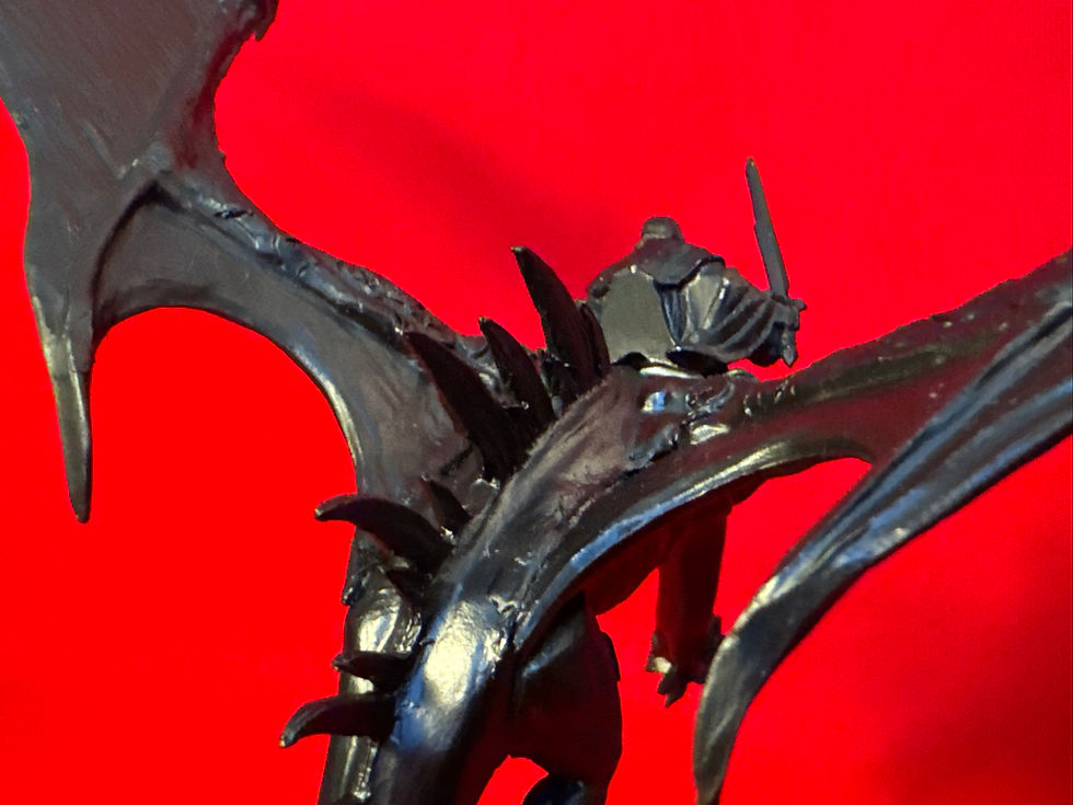 Thumbnail: Ringraith and fell beast and Frodo baggins at Osgiliath      (RRB BX)