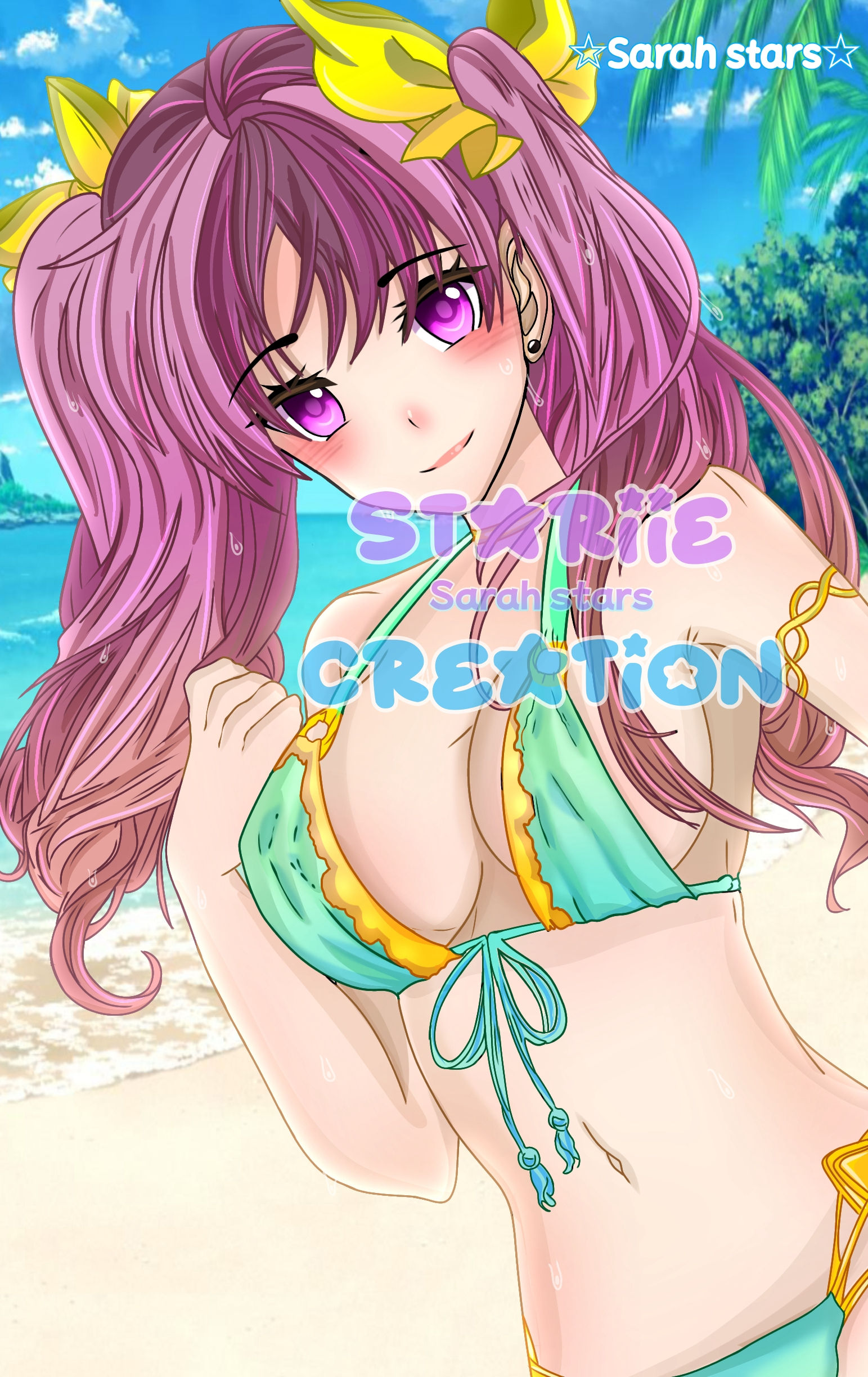 summer glimmer Bikini girl 3 /anime poster