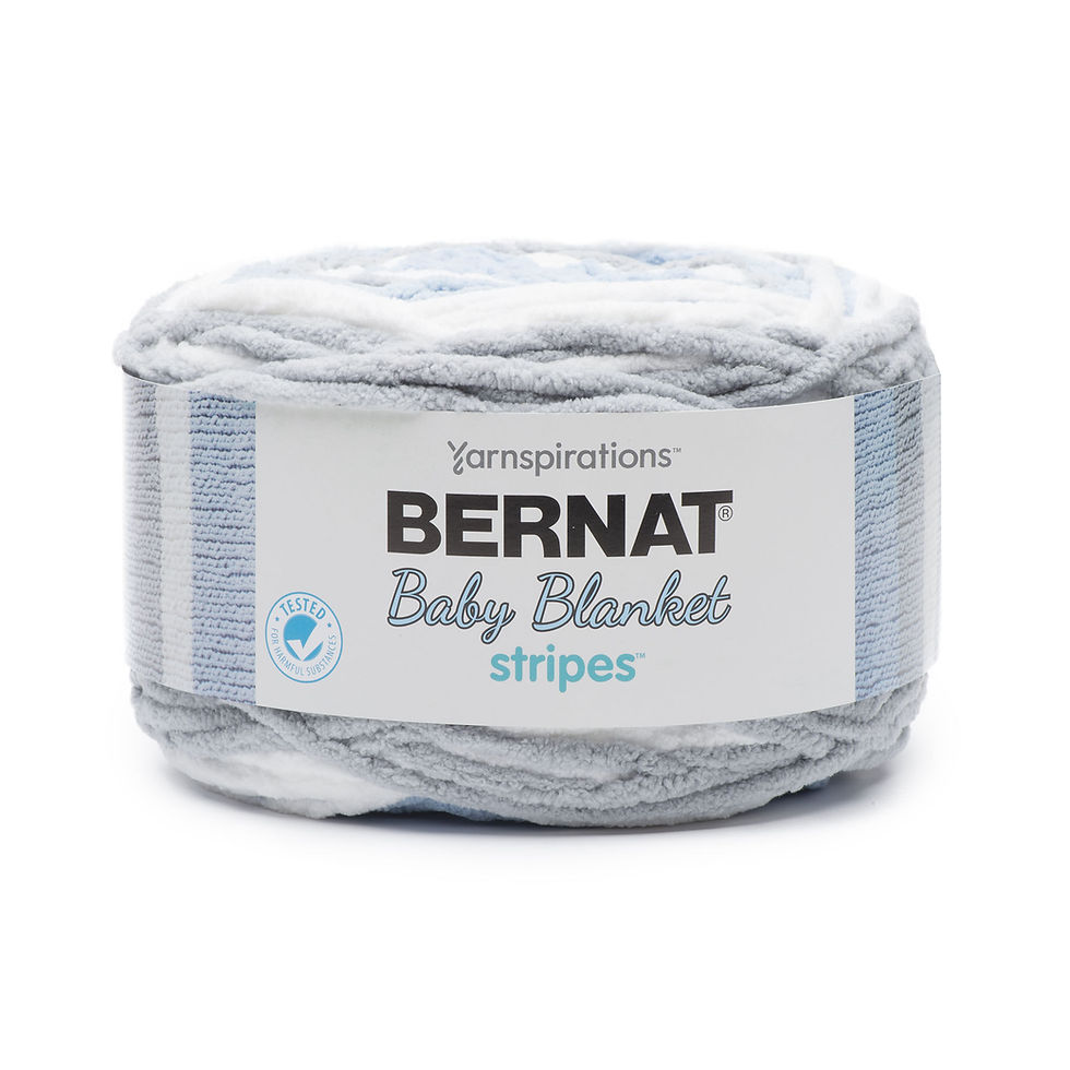 Miniature : 161260 - Bernat Baby Blanket - Stripes (1/2)