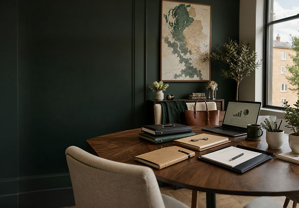 Professional law office desk for K. Nichols Law Firm in Heath, Texas
