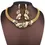 Thumbnail: 22K Gold Plated Hollow Twisted Geometry Flat Chain Necklace & Earring Jewelry Se
