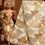 Thumbnail: 3yards African Fabric French Brocade African Lace Fabric Maple Leaf Gold