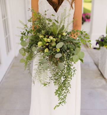 Hybl Fannin Floral Design Vermont wedding green bridal bouquet, Equinox Resort, Photo by Clark+Walker Studio