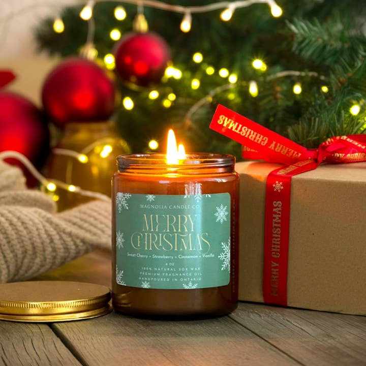 Merry Christmas - Christmas / Holiday Soy Candle 8oz