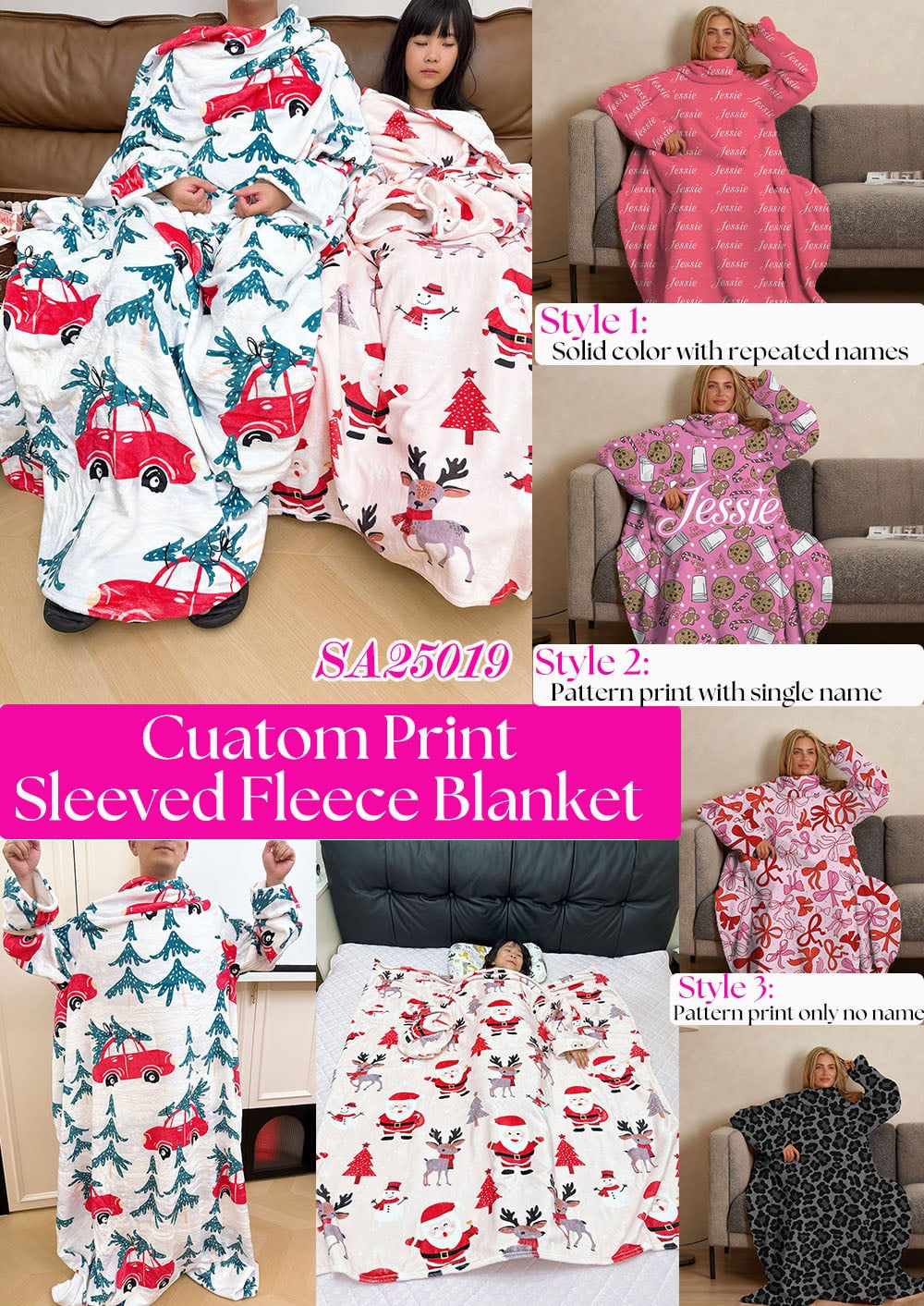 Custom Sleeved Blanket