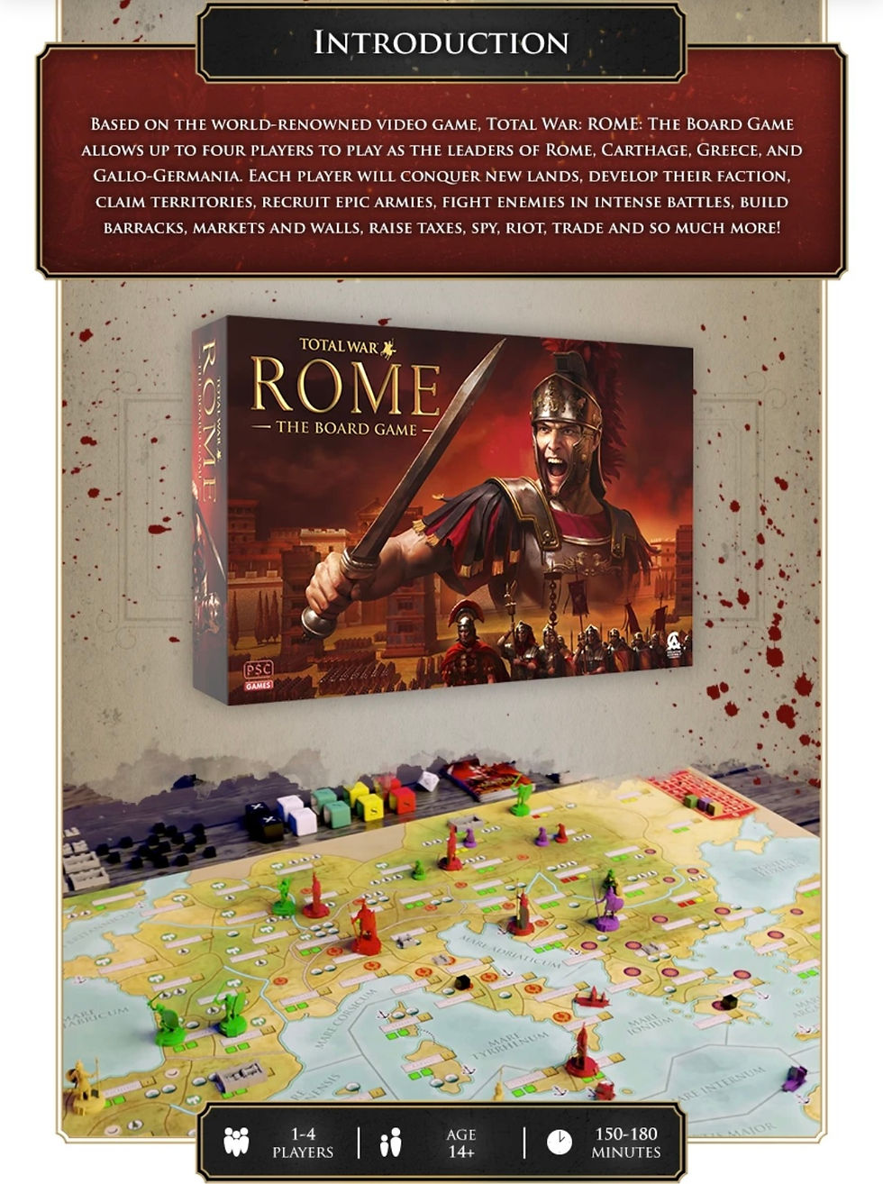 Rome Total War board game session, Friday 22nd Aug 2025 6-9pm