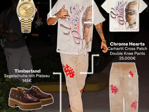 Neymar Outfit Brkdwn – Luxury Streetwear mit Chrome Hearts & Rolex