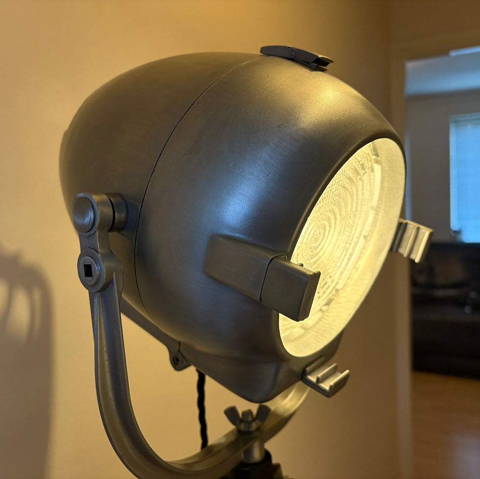 Thumbnail: Vintage Strand Patt 123 Theatre Spotlight and Tripod