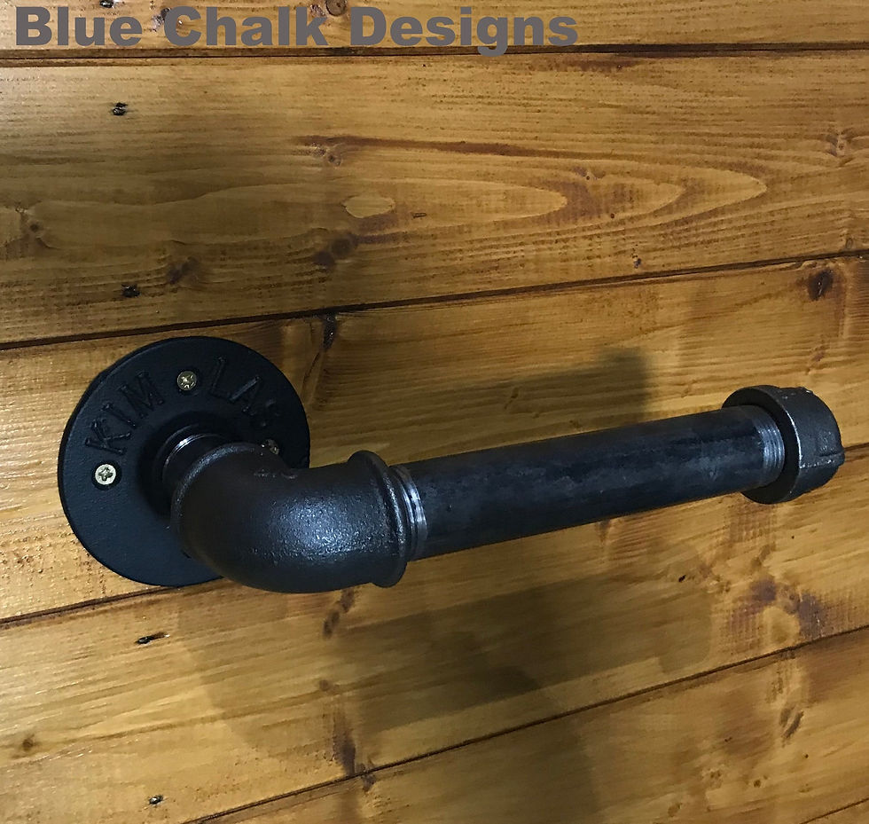 Thumbnail: Urban Industrial Toilet Roll Holder, Steampunk, Rustic, Metal, Home and Bathroom