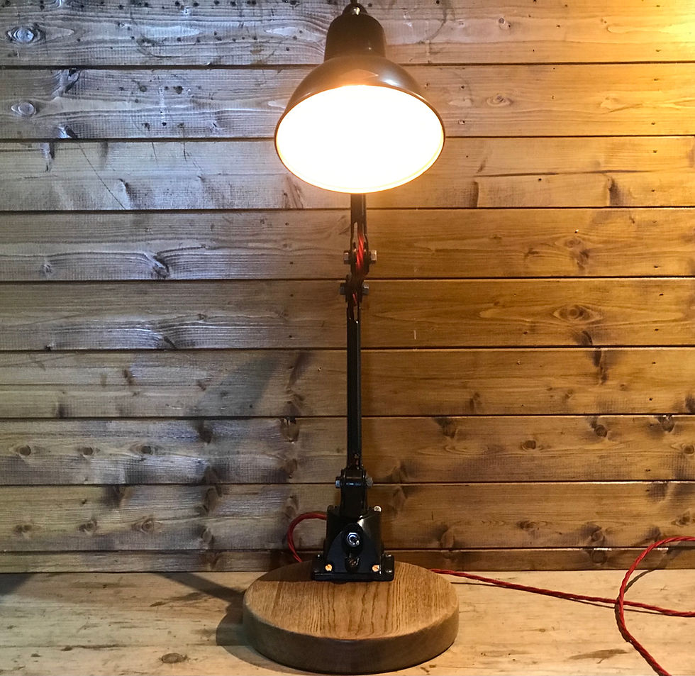 Thumbnail: Vintage Industrial Anglepoise Desk Lamp By EDL, Fully Restored 1950's Task Light