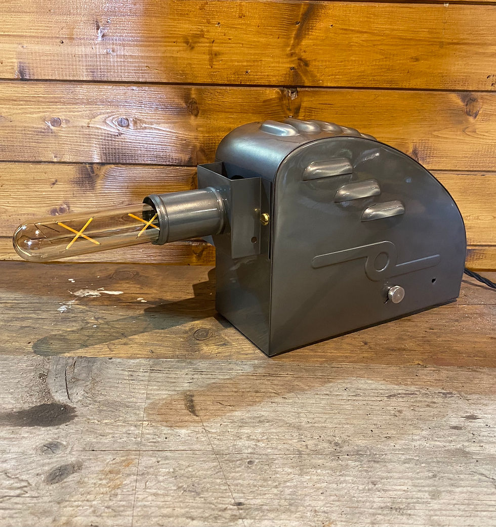 Rare Art Deco Stripmaster 35mm Projector Up-cycled As a Table Lamp
