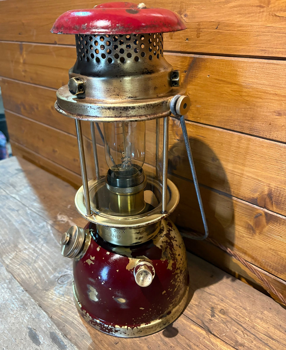 Thumbnail: Rare Vintage 1940's Industrial Bialaddin 300x Lamp,  Electric Conversion