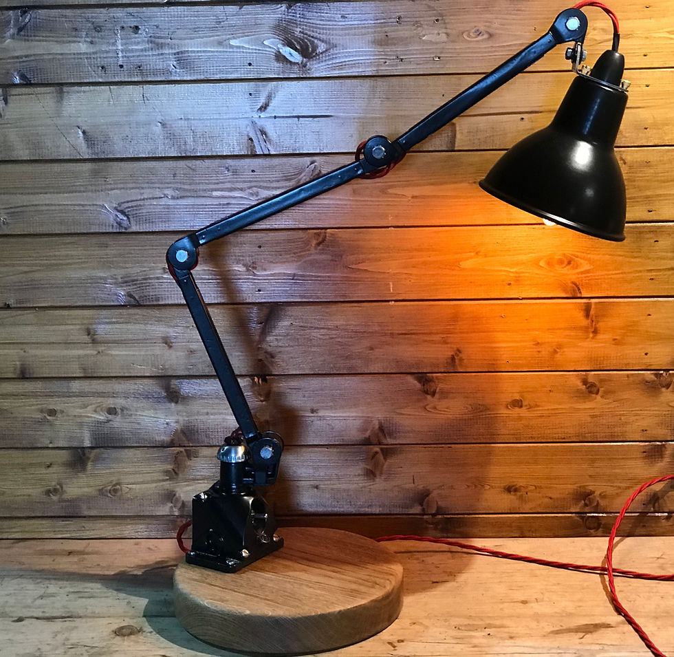 Thumbnail: Vintage Industrial Anglepoise Desk Lamp By EDL, Fully Restored 1950's Task Light